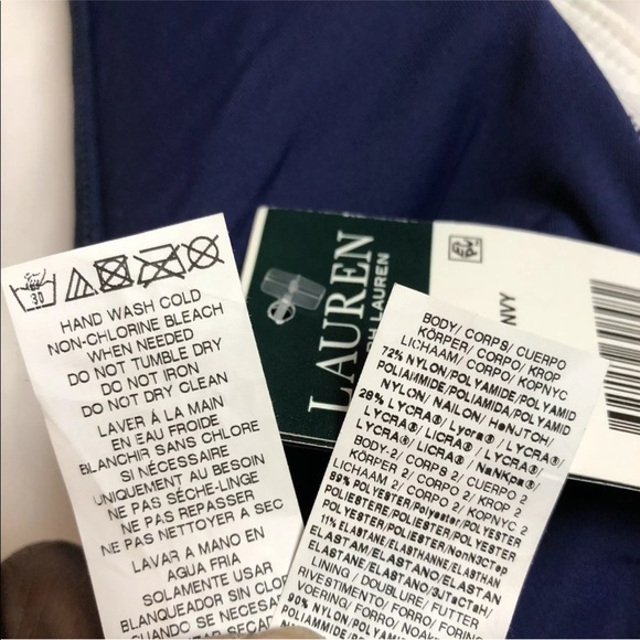 NEW $132 LAUREN by RL Spectator Blue SWIMSUIT Sz 6 - Picture 7 of 7